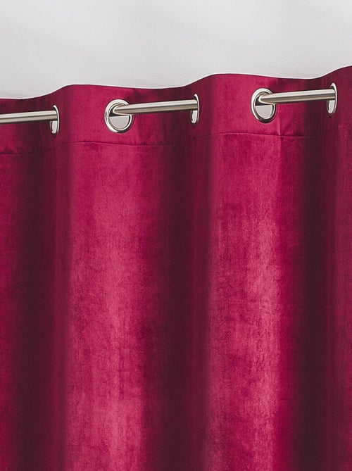 Cortina lisa de terciopelo afelpado - Kiabi