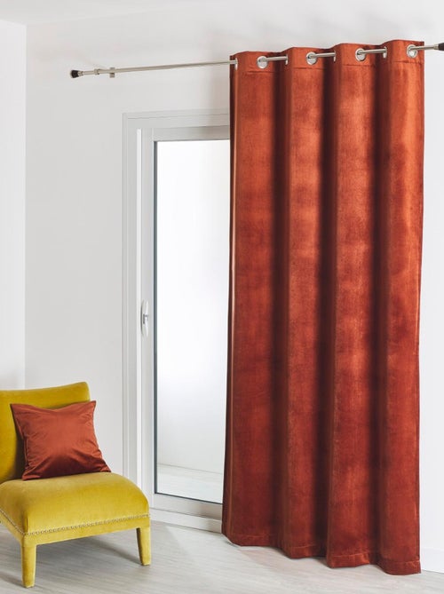 Cortina lisa de terciopelo afelpado - Kiabi