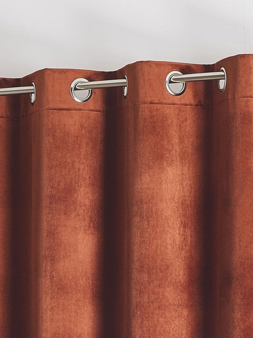 Cortina lisa de terciopelo afelpado - Kiabi