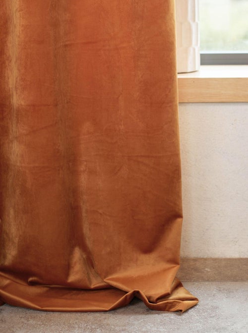 Cortina lisa de terciopelo afelpado - Kiabi