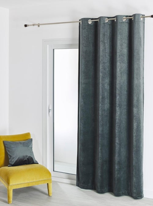 Cortina lisa de terciopelo afelpado - Kiabi