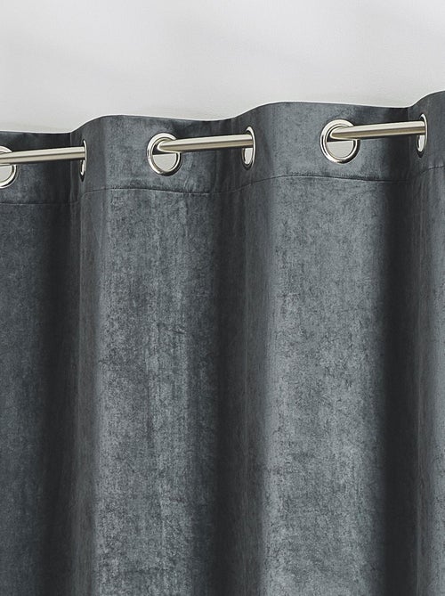 Cortina lisa de terciopelo afelpado - Kiabi