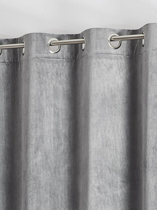 Cortina lisa de terciopelo afelpado - Kiabi