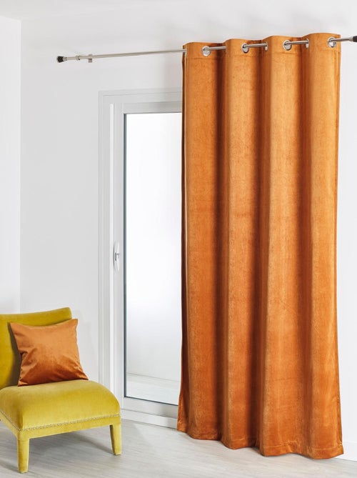 Cortina lisa de terciopelo afelpado - Kiabi