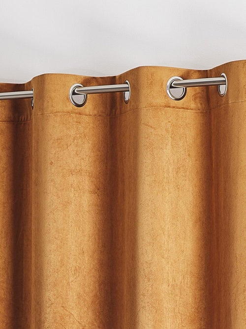 Cortina lisa de terciopelo afelpado - Kiabi