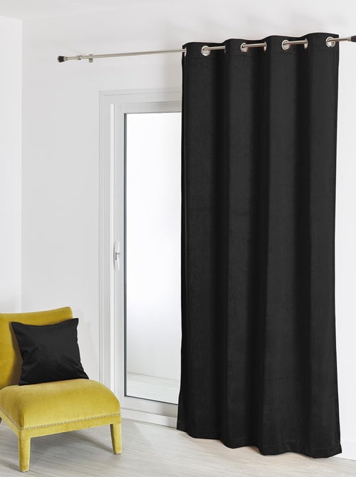 Cortina lisa de terciopelo afelpado - Kiabi