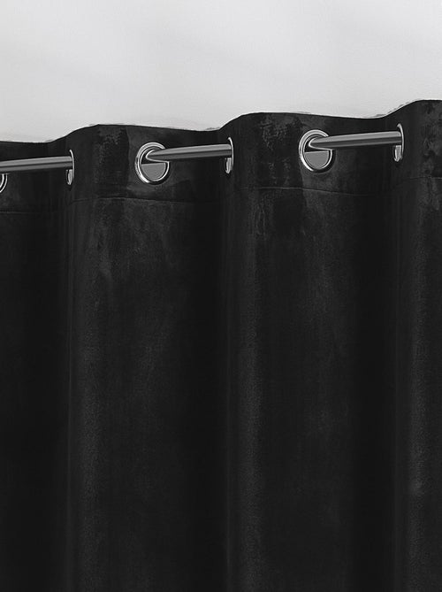 Cortina lisa de terciopelo afelpado - Kiabi