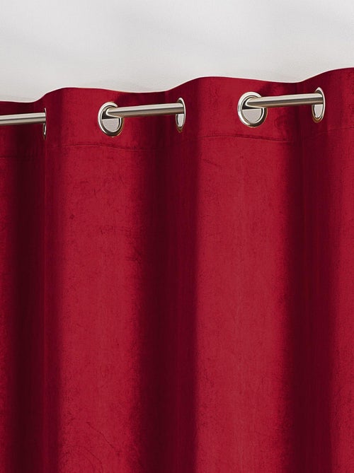 Cortina lisa de terciopelo afelpado - Kiabi