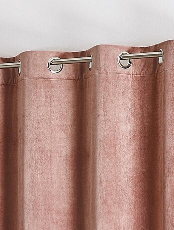 Cortina lisa de terciopelo afelpado