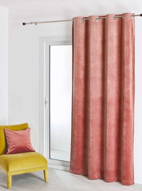 Cortina lisa de terciopelo afelpado - Kiabi