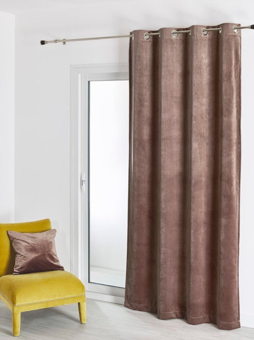 Cortina lisa de terciopelo afelpado - Kiabi