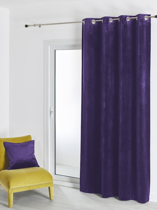 Cortina lisa de terciopelo afelpado - Kiabi