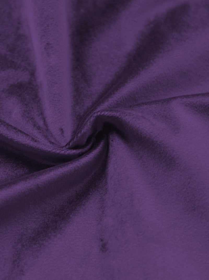 Cortina lisa de terciopelo afelpado Violeta - Kiabi