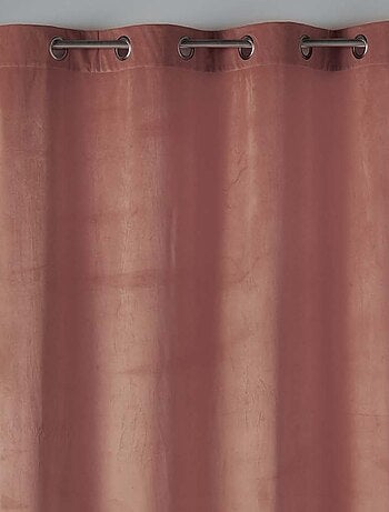 Cortina lisa de terciopelo ras