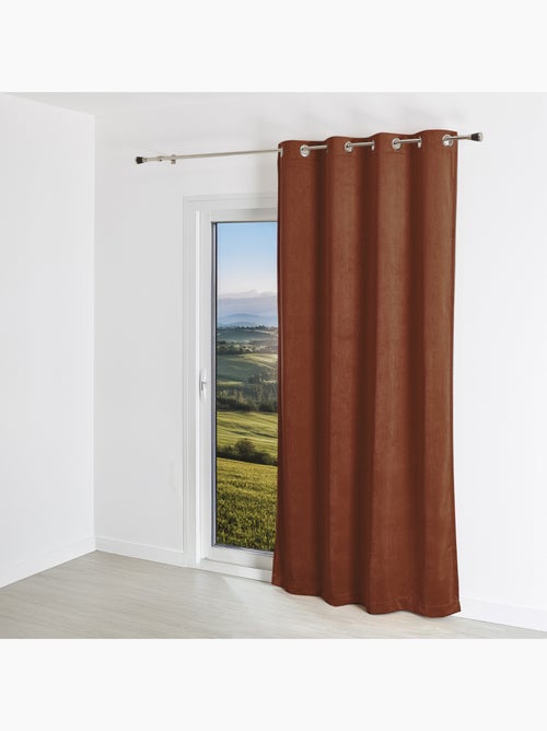 Cortina lisa efecto ante - Kiabi