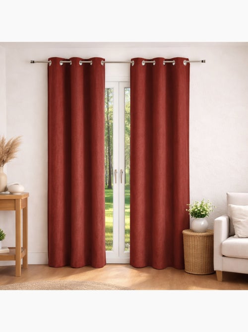 Cortina lisa efecto ante - Kiabi