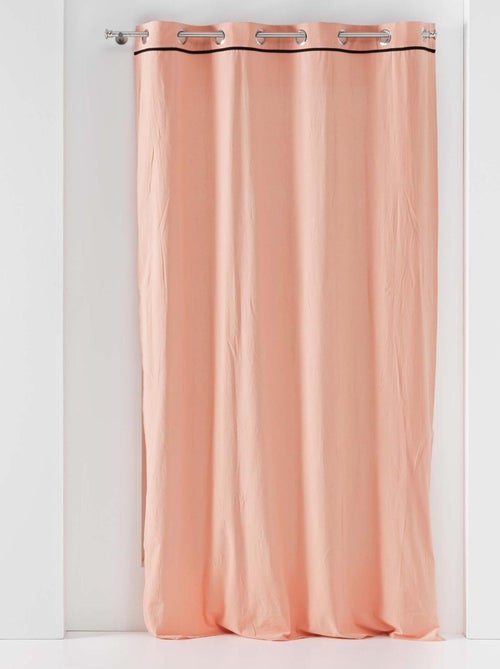 Cortina lisa en algodón lavado - Kiabi