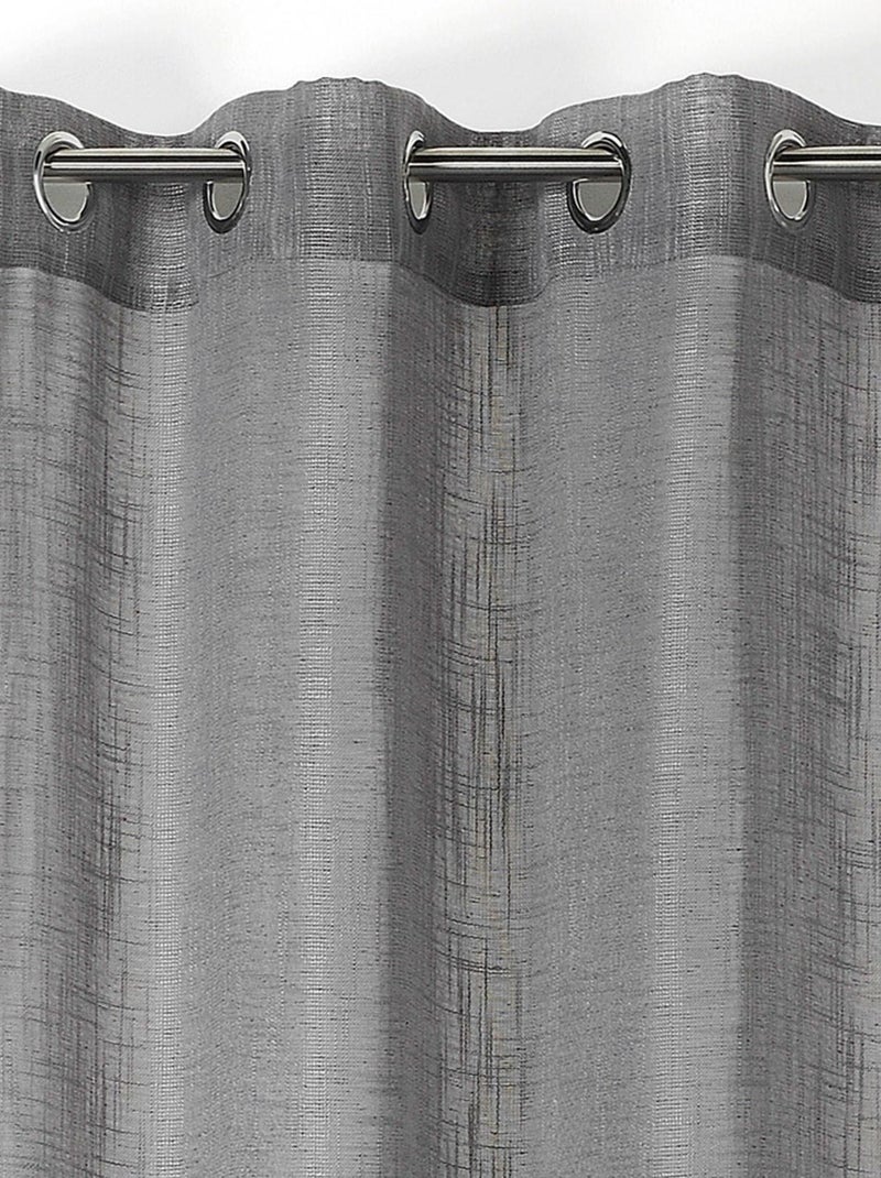 Cortina lisa Julie Gris oscuro - Kiabi