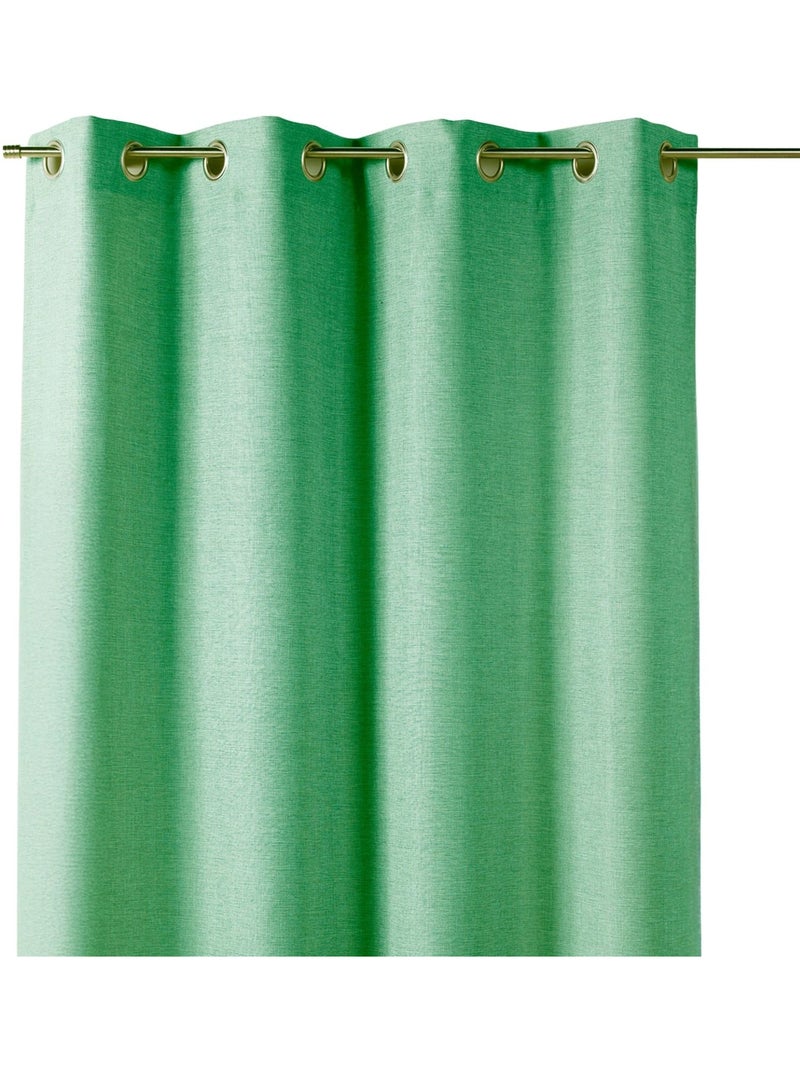Cortina lisa opaca y aislante térmica con forro polar Verde claro - Kiabi