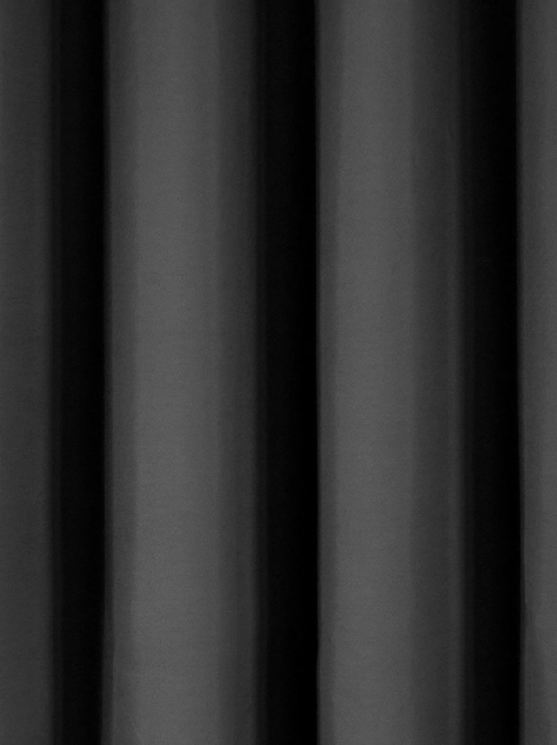 Cortina lisa opaca y térmica Negro - Kiabi