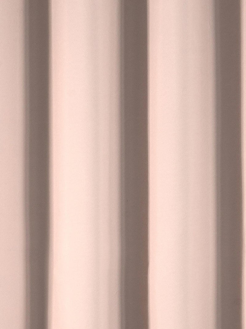 Cortina lisa opaca y térmica Rosa claro - Kiabi