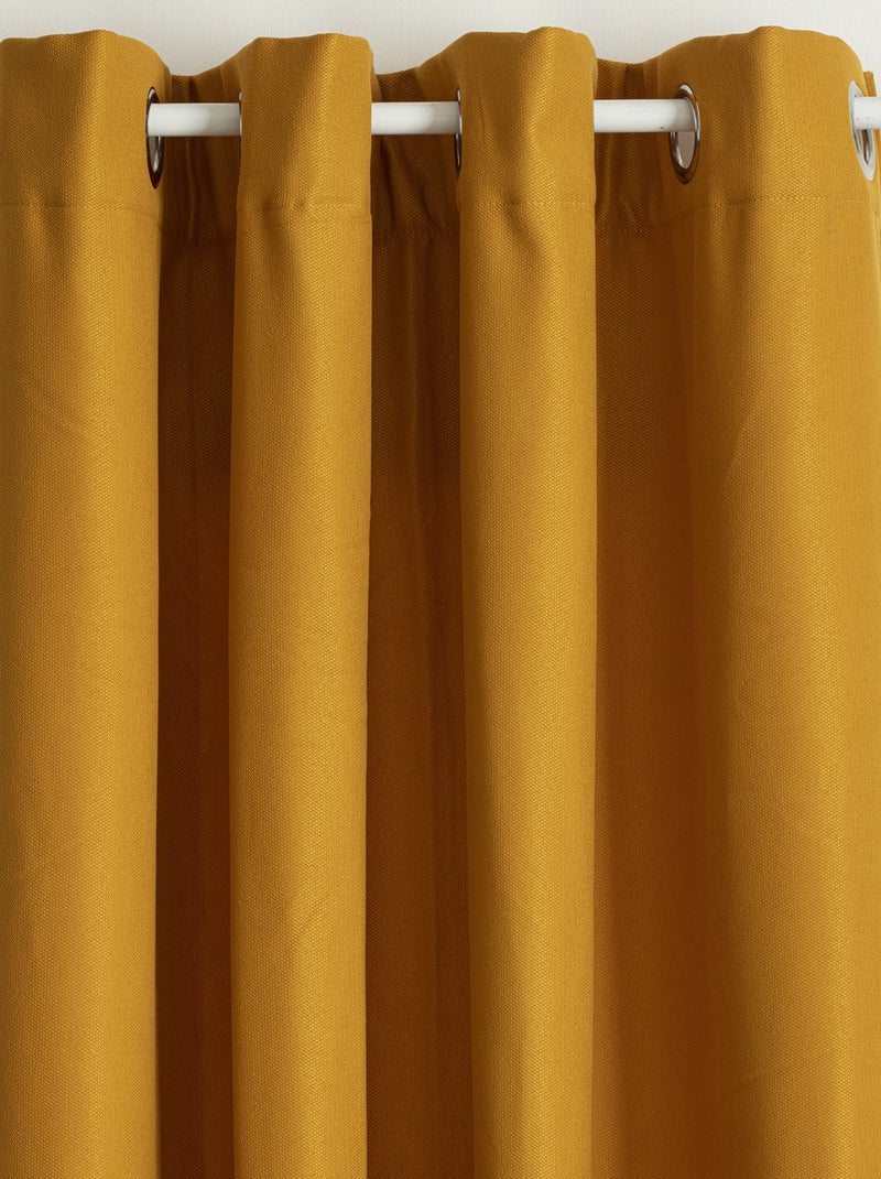 Cortina lisa térmica y aislante Amarillo oscuro - Kiabi