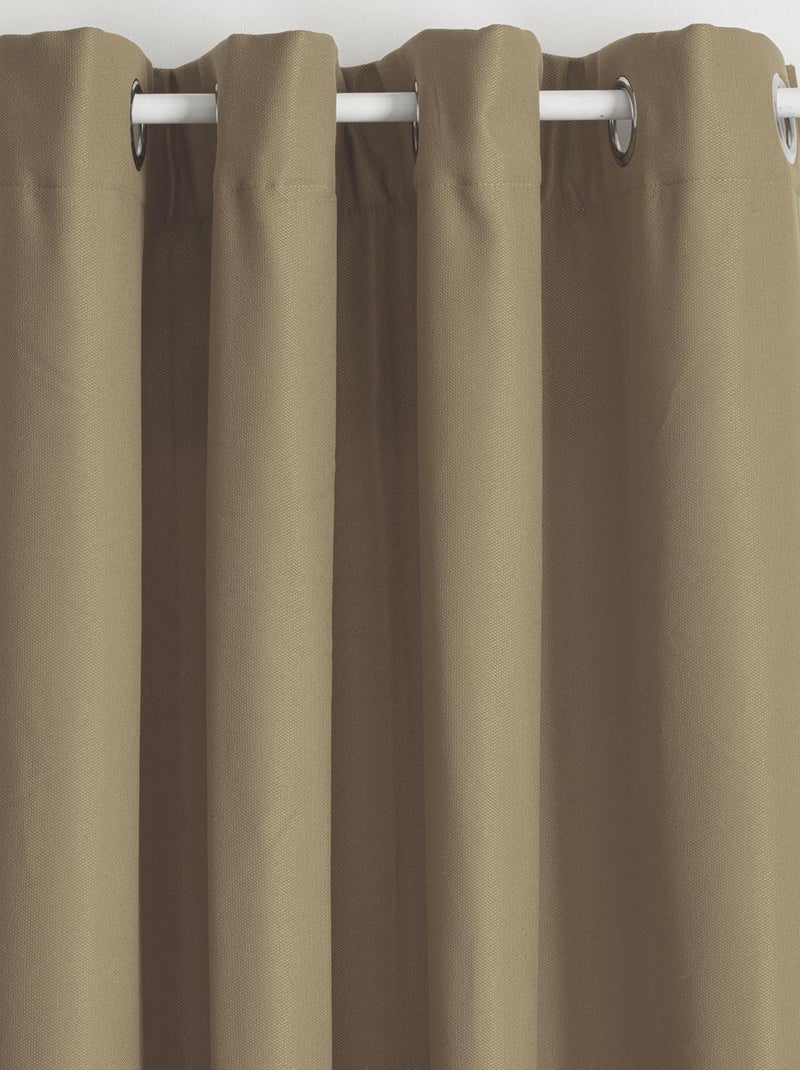 Cortina lisa térmica y aislante Beige - Kiabi