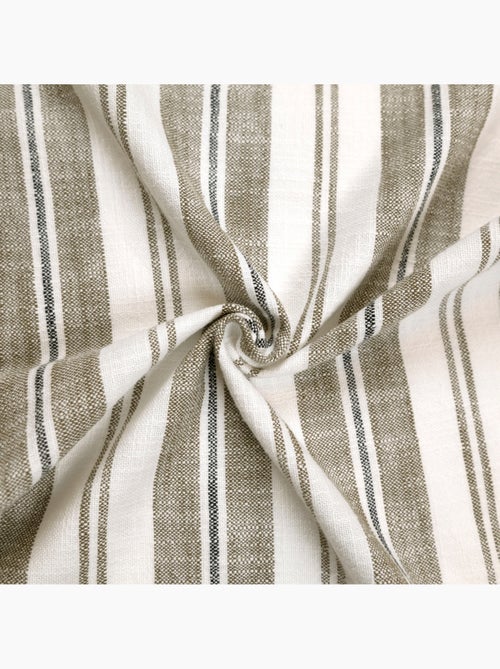 Cortina mosquitera a rayas de algodón flameado - Kiabi