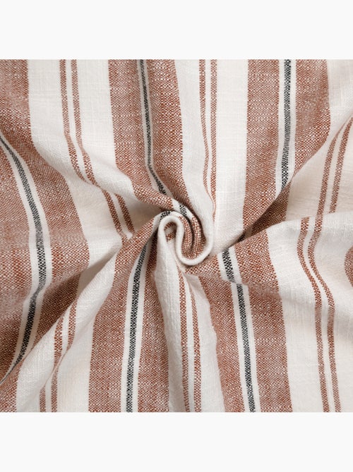 Cortina mosquitera a rayas de algodón flameado - Kiabi