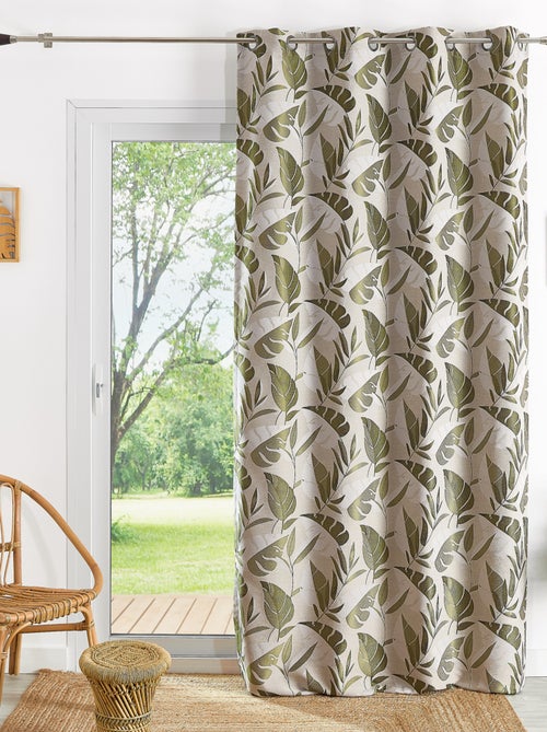 Cortina mosquitera con ojales en forma de hoja - Kiabi