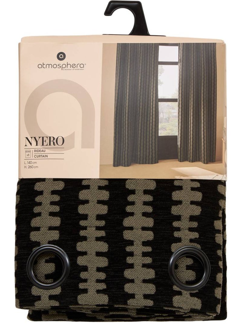 Cortina nyero 140 x 260 cm, verde Verde - Kiabi
