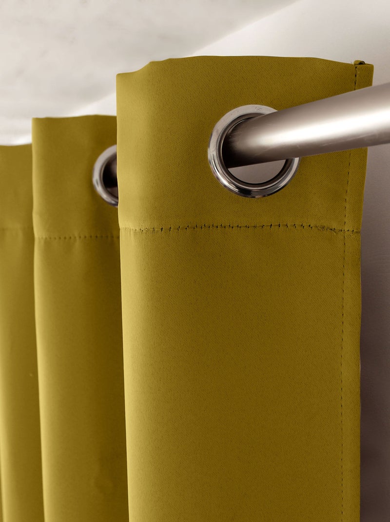 Cortina ocultante unida con 8 ollaos Bronce - Kiabi
