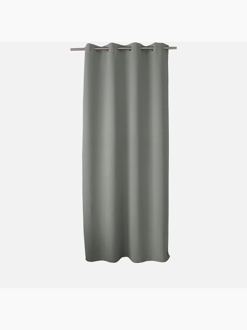 Cortina ocultante unida con 8 ollaos Gris claro - Kiabi