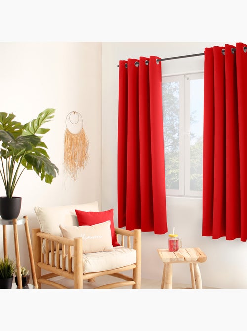 Cortina ocultante unida con 8 ollaos - Kiabi