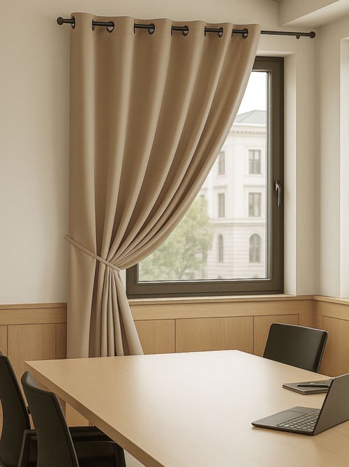 Cortina opaca 100% ignífuga M1 Crudo - Kiabi