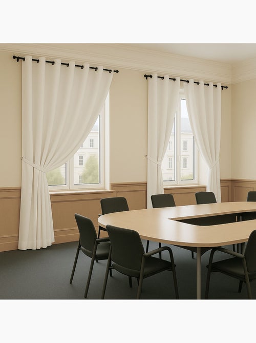 Cortina opaca 100% ignífuga M1 Crudo - Kiabi