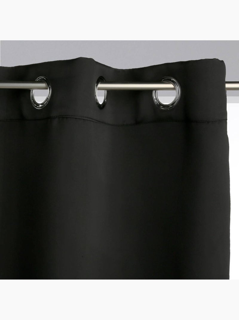 Cortina opaca 140x260cm Negro - Kiabi