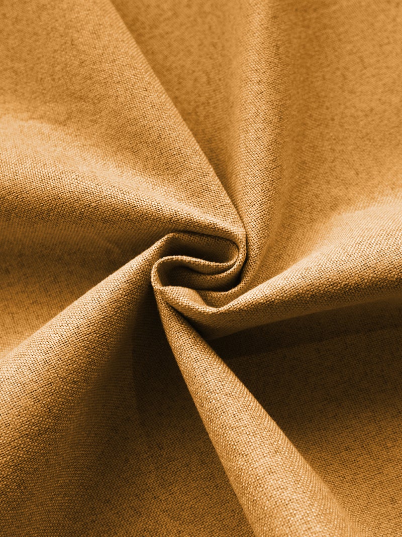 Cortina opaca acústica 100% térmica, moteada midnight Amarillo oscuro - Kiabi