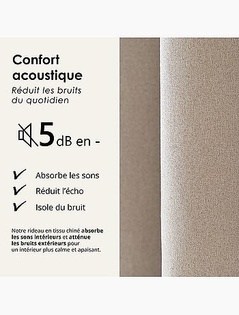 Cortina opaca acústica 100% térmica, moteada MIDNIGHT