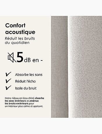 Cortina opaca acústica 100% térmica, moteada midnight