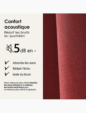 Cortina opaca acústica 100% térmica, moteada midnight