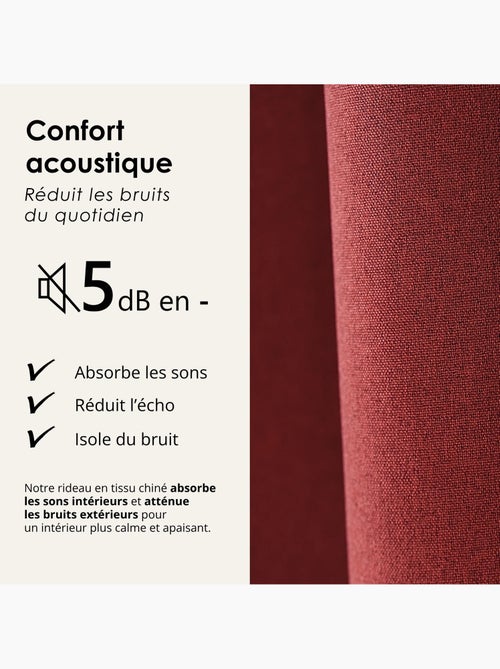 Cortina opaca acústica 100% térmica, moteada midnight - Kiabi Cortina opaca acústica 100% térmica, moteada midnight - Kiabi