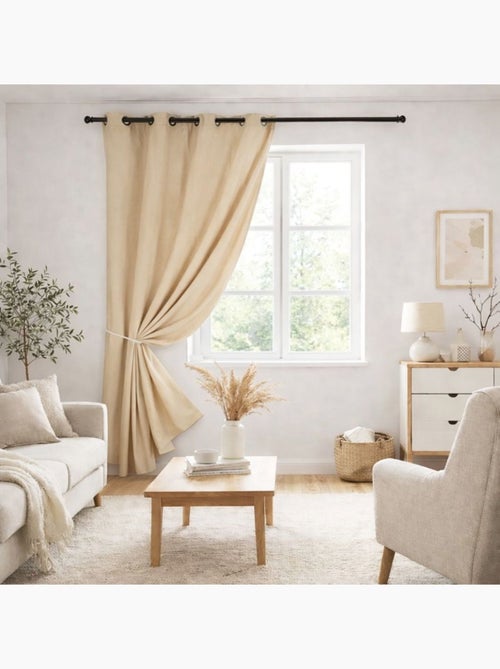 Cortina opaca al 80% vista en televisión - Kiabi