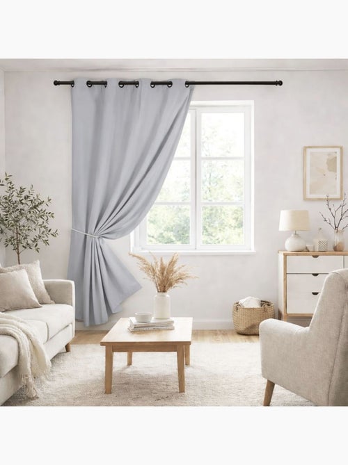 Cortina opaca al 80% vista en televisión - Kiabi