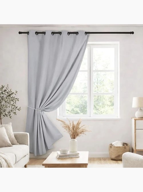 Cortina opaca al 80% vista en televisión - Kiabi