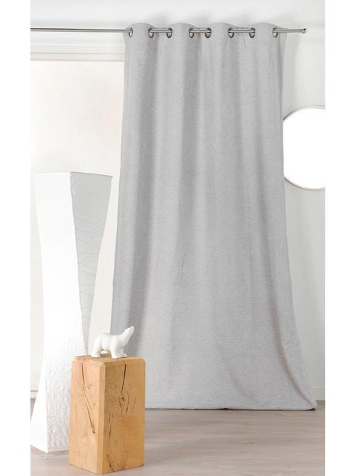 Cortina opaca aspecto lana abigarrada - Kiabi