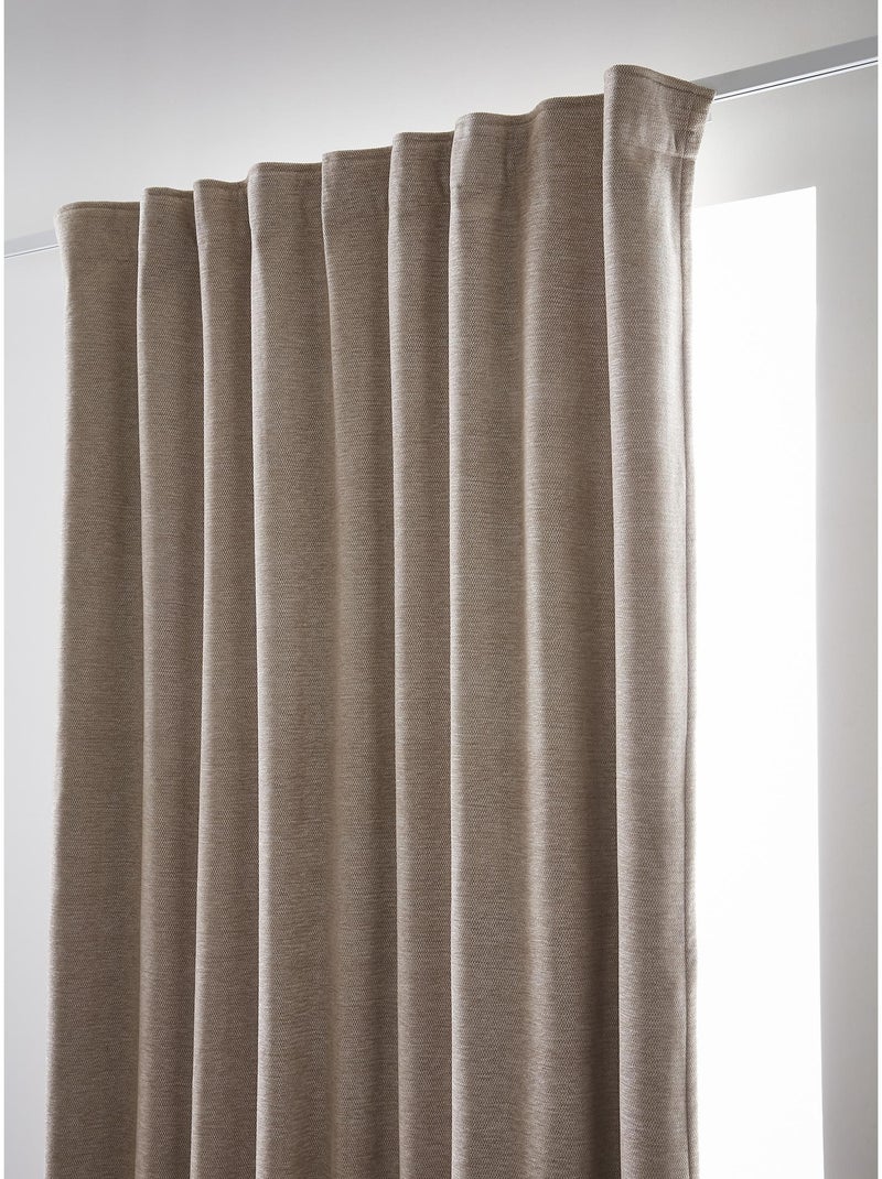 Cortina opaca – cinta fruncidora con costura invisible – blackout y polar – bjorn Beige claro - Kiabi
