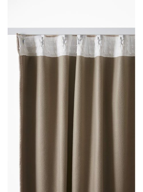 Cortina opaca – cinta fruncidora con costura invisible – blackout y polar – bjorn - Kiabi Cortina opaca – cinta fruncidora con costura invisible – blackout y polar – bjorn - Kiabi