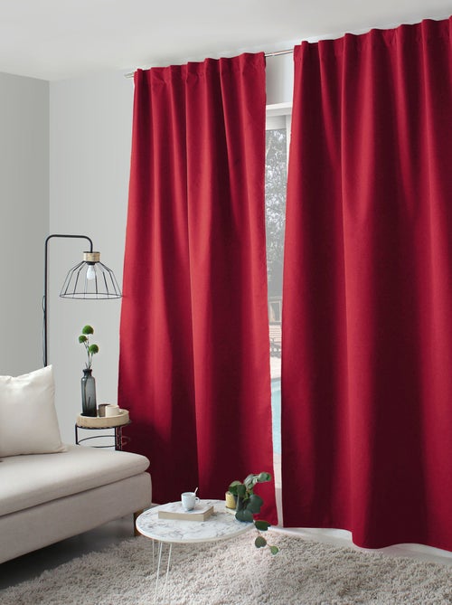 Cortina Opaca con Aspecto Chambray - Kiabi