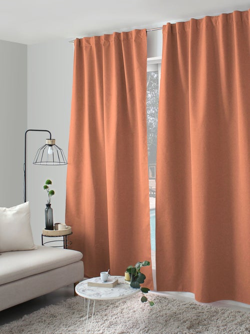 Cortina Opaca con Aspecto Chambray - Kiabi